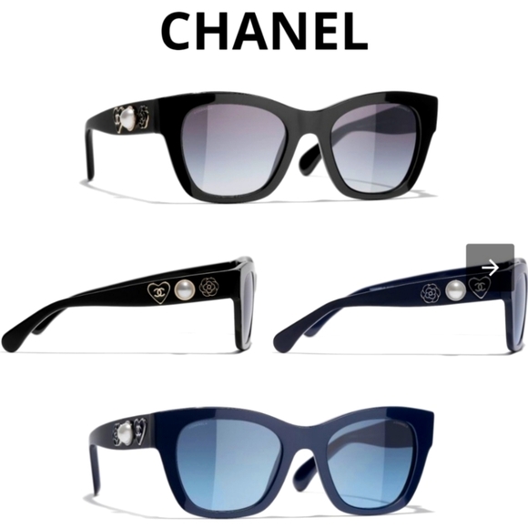 Chanel Square Sunglasses CH5478 1643/S2 featuring a Blue frame with Blue… - Picture 5 of 16
